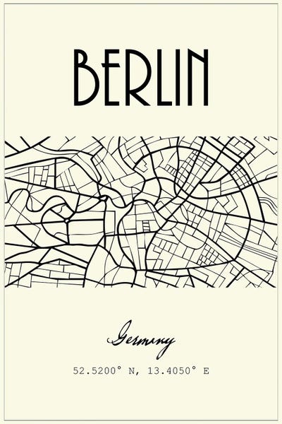 Berlin: Berlin City Map by Nordic Print Studio