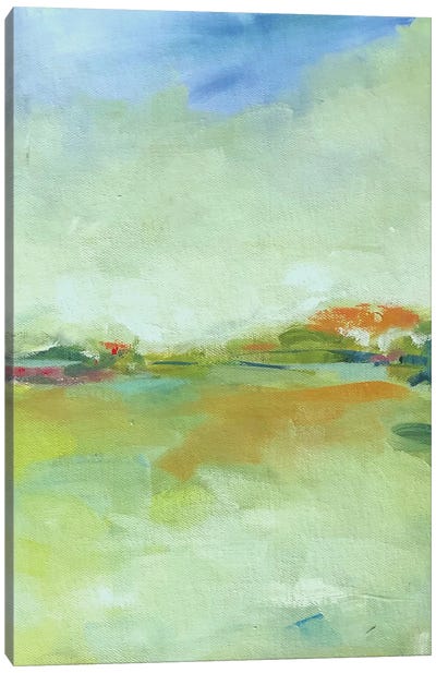 Meadow’s End Canvas Art Print - Green Art