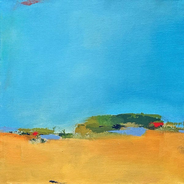 Unexpected Red: Not A Cloud In The Sky by Neelam Padte