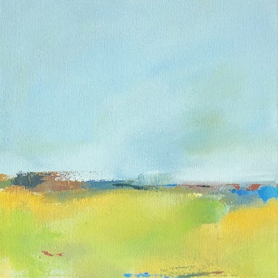 Singing In The Fields by Neelam Padte framed wall art