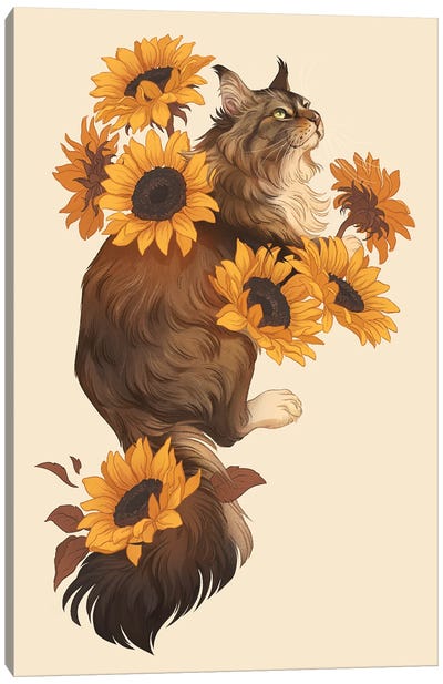 Sunflowers Canvas Art Print - Embellished Animals