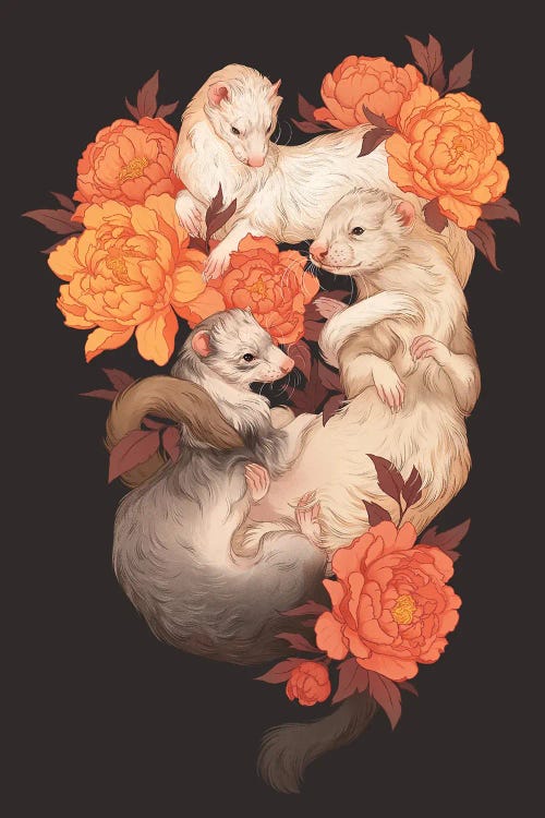 Tangled Brothers by Nora Potwora wall art