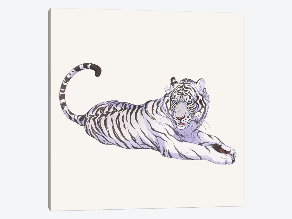 Panthera Tigris Alba by Nora Potwora 1-piece Canvas Art Print