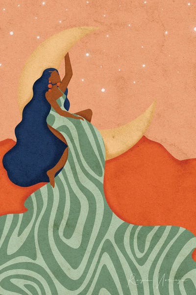 Large Minimalist Art - Canvas Prints: Big Dreamer by Reyna Noriega