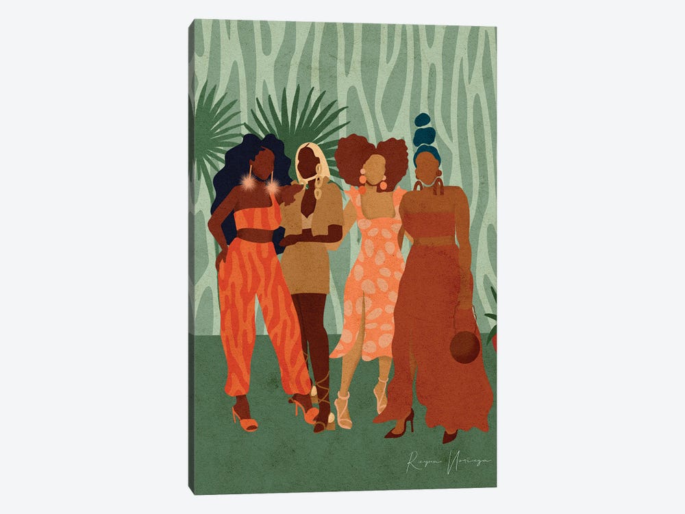 Girls Day Out by Reyna Noriega 1-piece Canvas Art