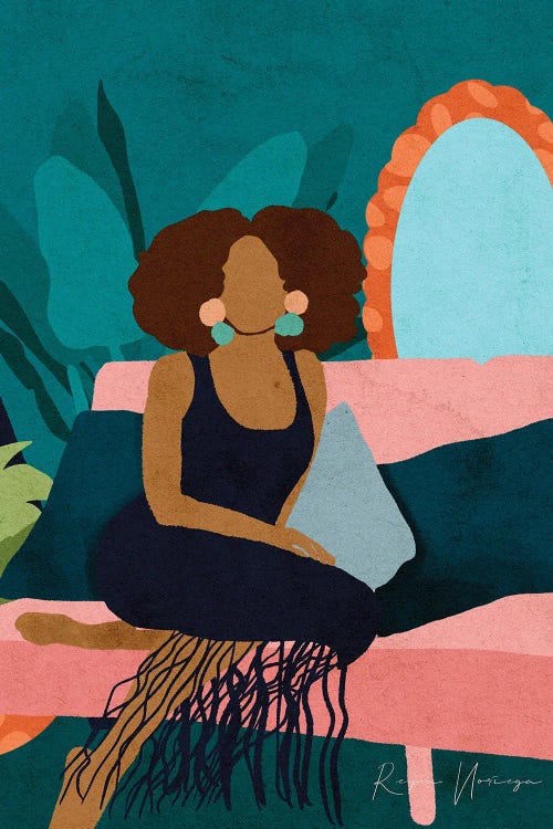 On My Couch by Reyna Noriega wall art