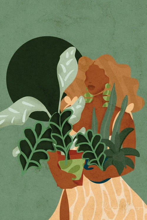 Plant Lady by Reyna Noriega wall art