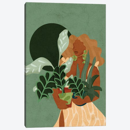 Plant Lady Canvas Print #NRE116} by Reyna Noriega Canvas Art