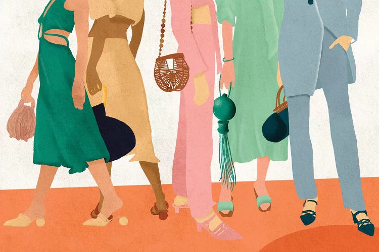 Fashion Girls by Reyna Noriega wall art