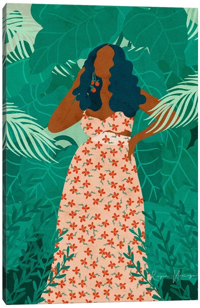 Jungle Rey Canvas Art Print - Reyna Noriega