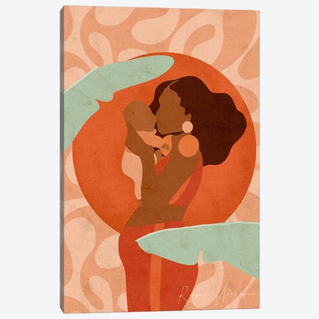 Postpartum Bliss Canvas Print #NRE133} by Reyna Noriega Art Print