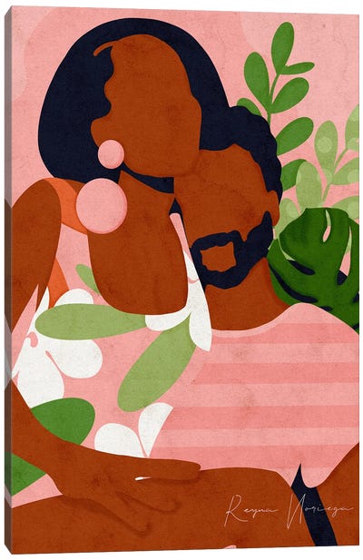 The Lovers Canvas Art Print - Reyna Noriega