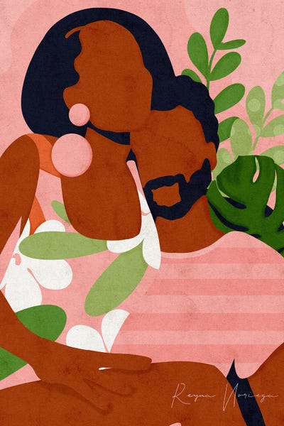 Romantic Bedroom (Couples): The Lovers by Reyna Noriega