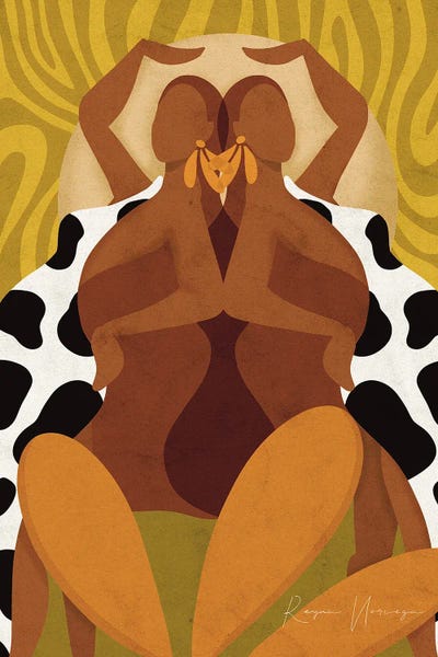 Tropical Living Room: Under The Moon by Reyna Noriega