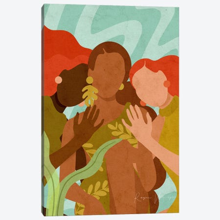 Warm Embrace Canvas Print #NRE146} by Reyna Noriega Canvas Print
