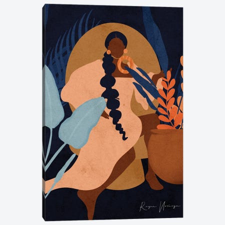 Azul Canvas Print #NRE151} by Reyna Noriega Art Print