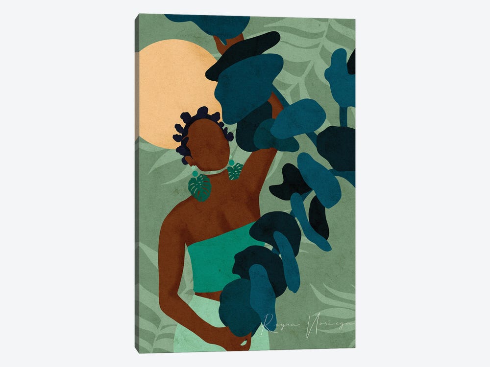 Green Goddess by Reyna Noriega 1-piece Canvas Art