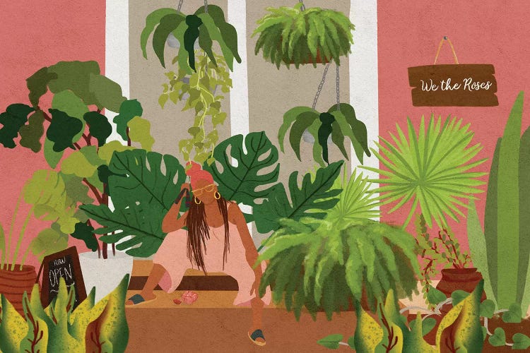 Plant Mom by Reyna Noriega wall art