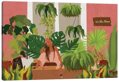 Plant Mom Canvas Art Print - Reyna Noriega