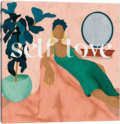 Self Love Canvas Art Print - Reyna Noriega