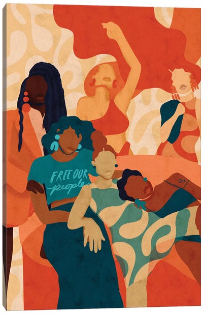 Women Canvas Art Print - Black Lives Matter Art