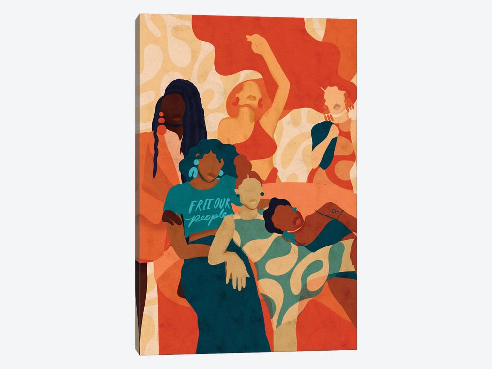 Women by Reyna Noriega 1-piece Canvas Print