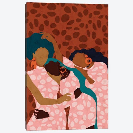 Lean On Me Canvas Print #NRE73} by Reyna Noriega Canvas Art
