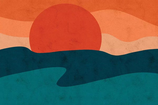 Ocean Sunrises & Sunsets: Red Horizon by Reyna Noriega