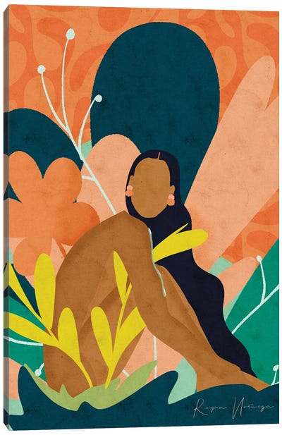 In Bloom Cover Canvas Art Print - #BlackGirlMagic