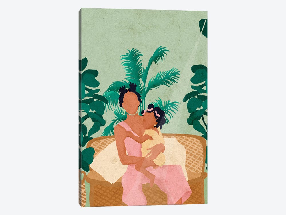 Jodi And Baby by Reyna Noriega 1-piece Canvas Art