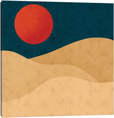 Sahara Canvas Art Print - Minimalist Office