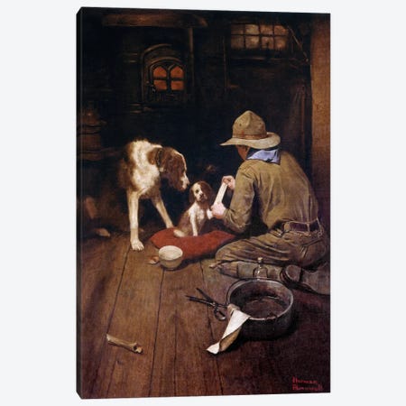 A Scout is Kind       Canvas Print #NRL11} by Norman Rockwell Canvas Art Print