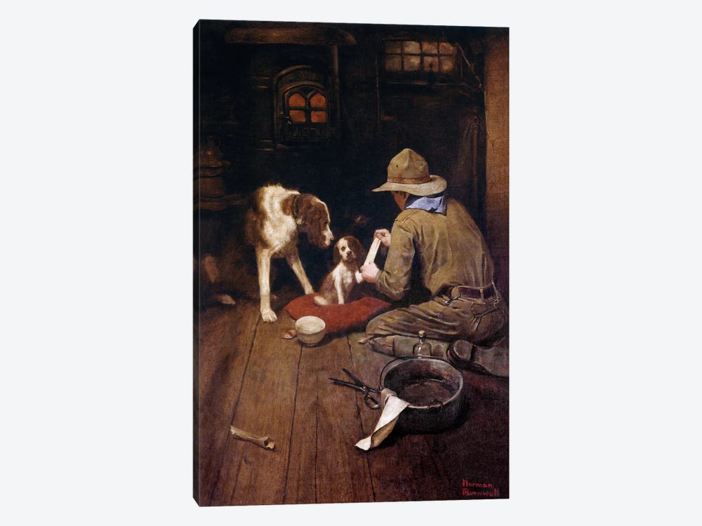 A Scout is Kind       by Norman Rockwell 1-piece Art Print