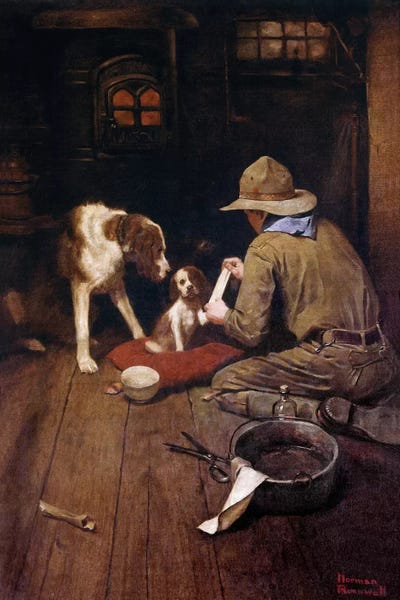 Norman Rockwell: A Scout is Kind       by Norman Rockwell