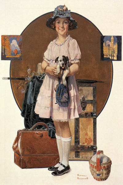 Vacation's Over by Norman Rockwell canvas print