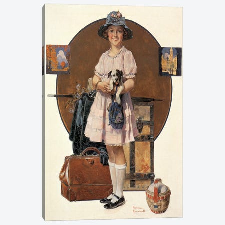 Vacation's Over Canvas Print #NRL121} by Norman Rockwell Canvas Wall Art