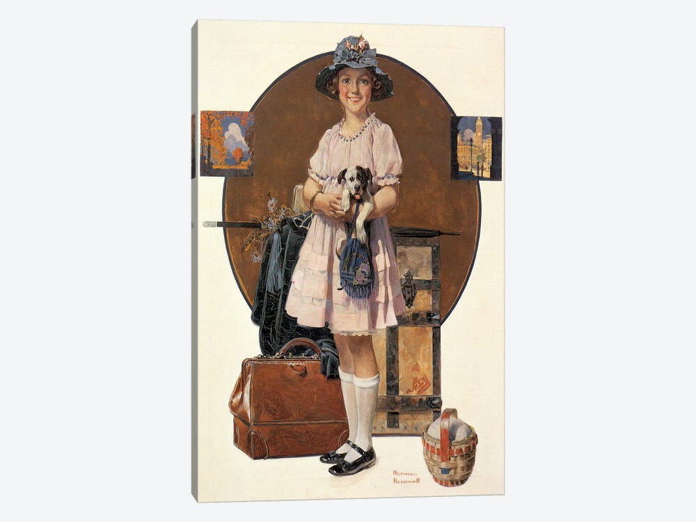 Vacation's Over by Norman Rockwell 1-piece Art Print