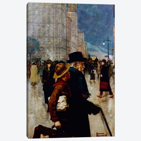 The Daily Good Turn  Canvas Print #NRL12} by Norman Rockwell Art Print