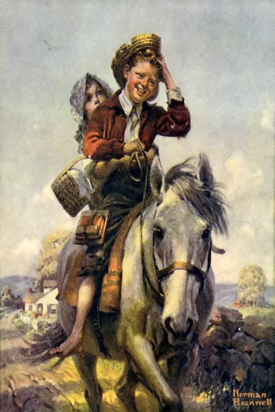 Norman Rockwell: Off to School by Norman Rockwell