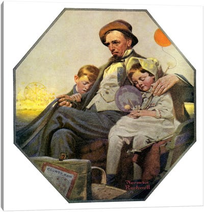 Home from the County Fair Canvas Art Print - Norman Rockwell