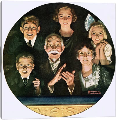 Topics of the Day Canvas Art Print - Norman Rockwell