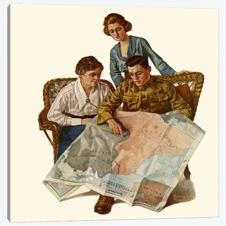Taking Mother over the Top Canvas Print #NRL145} by Norman Rockwell Canvas Art Print
