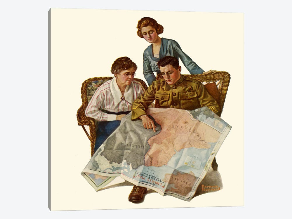 Taking Mother over the Top by Norman Rockwell 1-piece Art Print