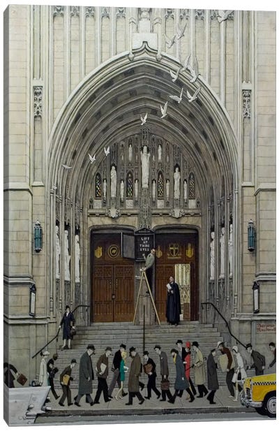 Lift Up Thine Eyes Canvas Art Print - Norman Rockwell