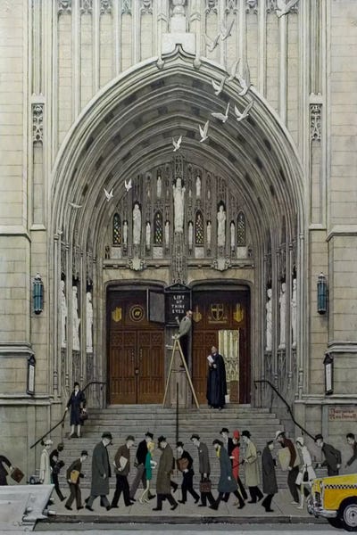 Doors: Lift Up Thine Eyes by Norman Rockwell