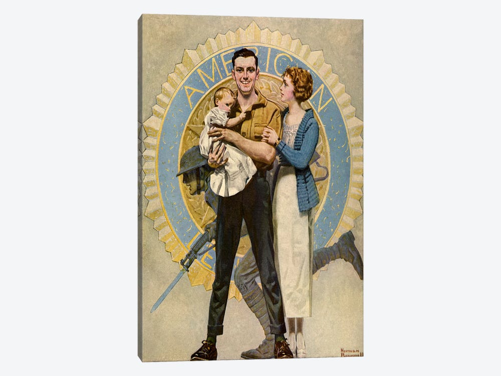 Carrying On by Norman Rockwell 1-piece Art Print