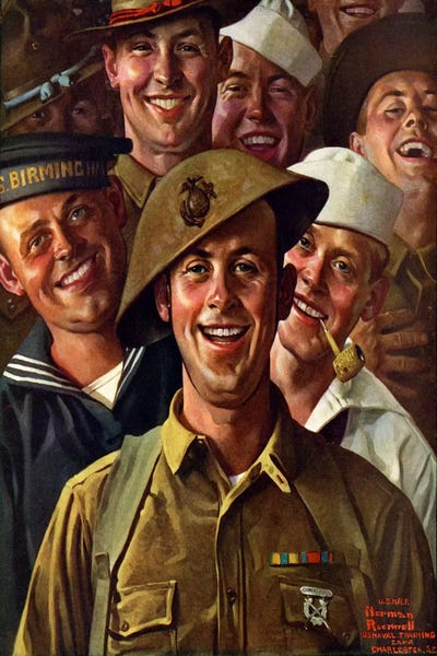 Are We Downhearted? by Norman Rockwell canvas print