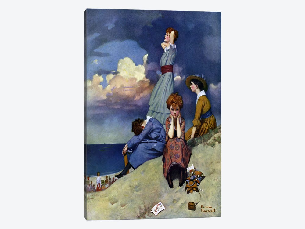 Till the Boys Come Home by Norman Rockwell 1-piece Canvas Art Print