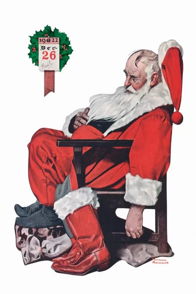 Norman Rockwell: The Day after Christmas by Norman Rockwell