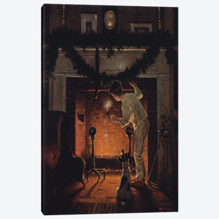 Is He Coming?  Canvas Print #NRL161} by Norman Rockwell Canvas Art